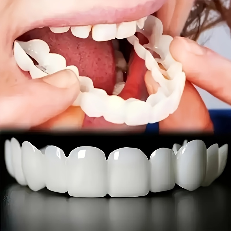 Teeth Whitening Mask - 2Sets Cosmetic Dental Kit (2Upper+2Lower+Brush+Clear Box),