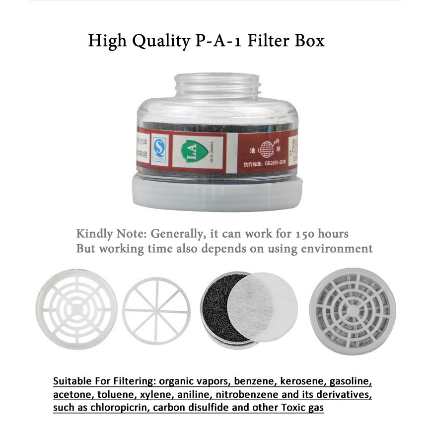 Teeth Whitening Mask - 1pcs RD40 40mm Round Gas Mask