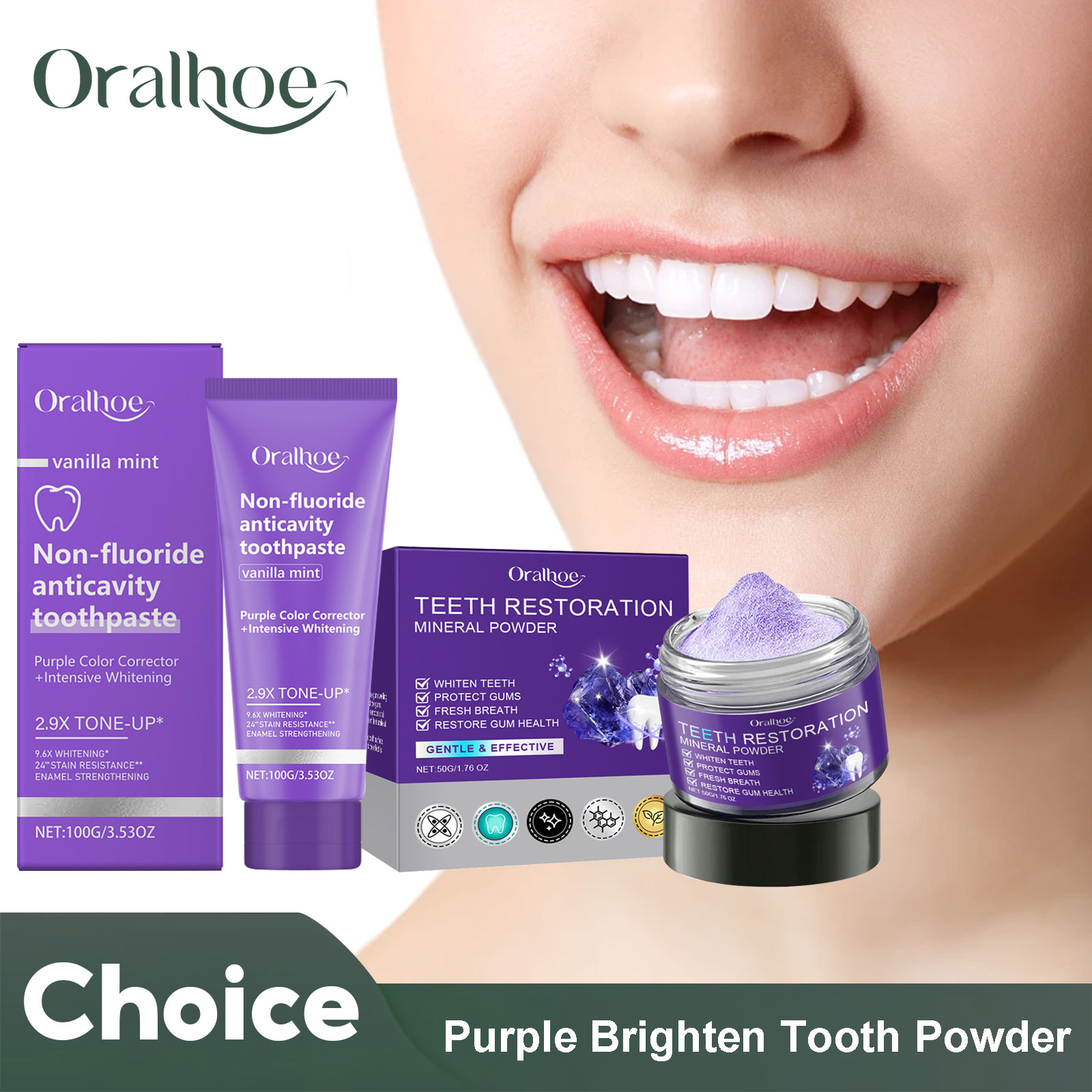 Teeth Whitening Diy - Teeth Restoration Mineral Powder Teeth Whitening