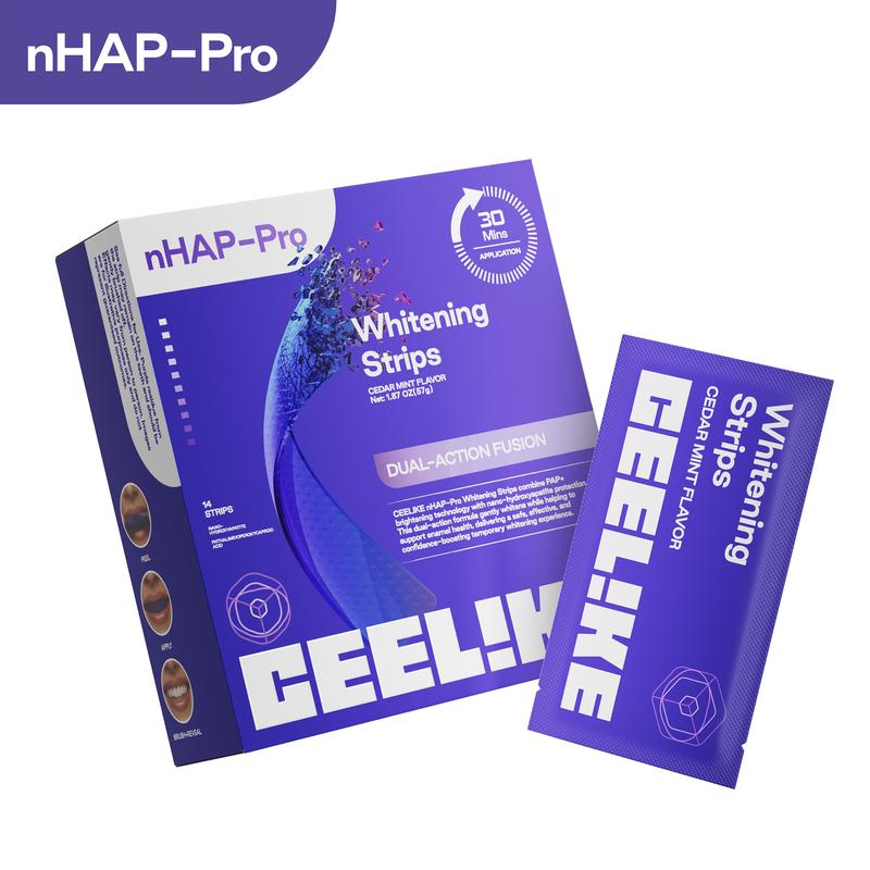 Teeth Whitening Effective - Purple Teeth Whitening Strips 14pcs Enamel