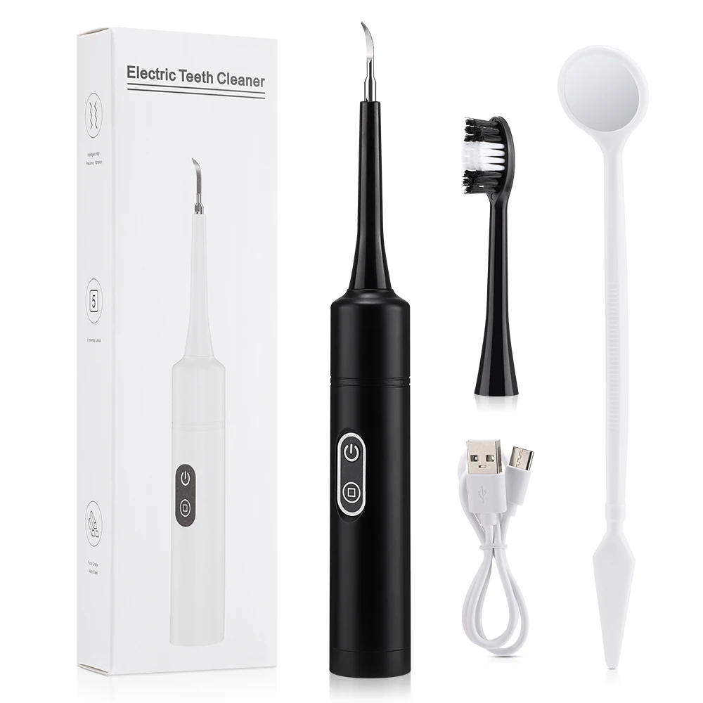 Teeth Whitening Kit Professional - Electric Sonic Vibration Dental Scaler Teeth