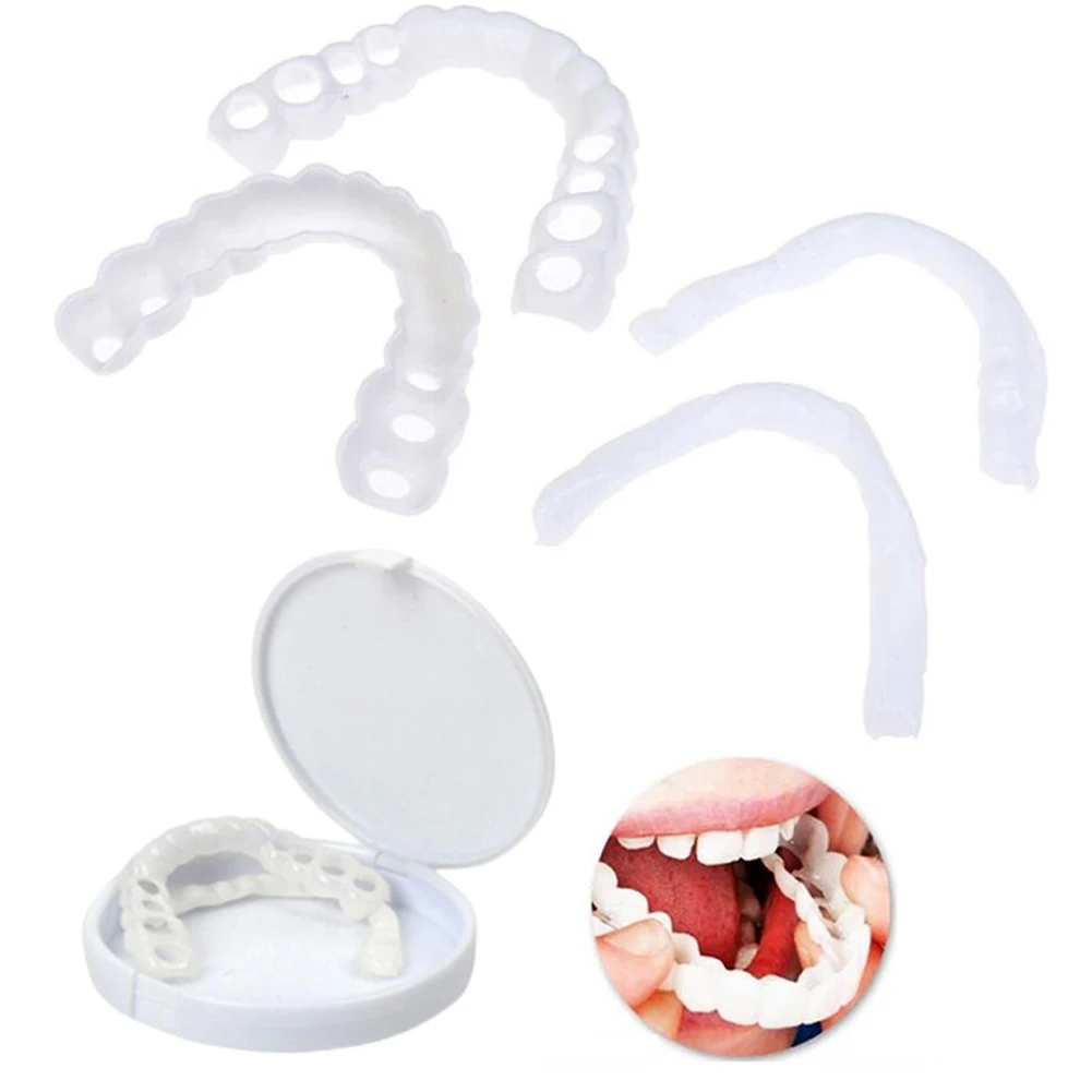 Teeth Whitening Mask - 2 Pairs Dentures Teeth Denture Care