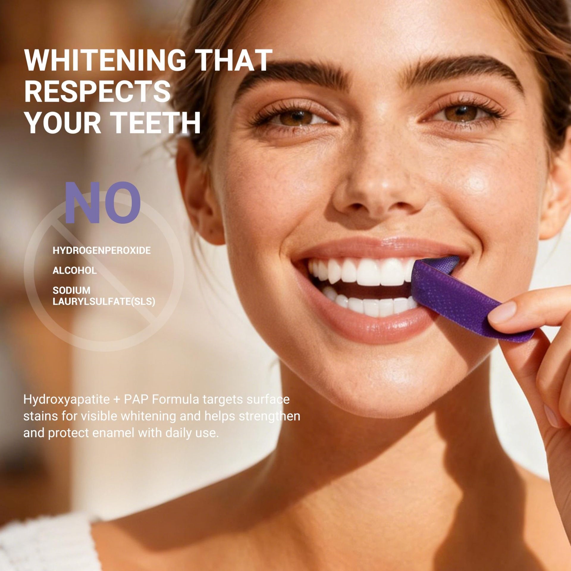 Purple Teeth Whitening Strips  - Teeth Whitening Effective recension och pris