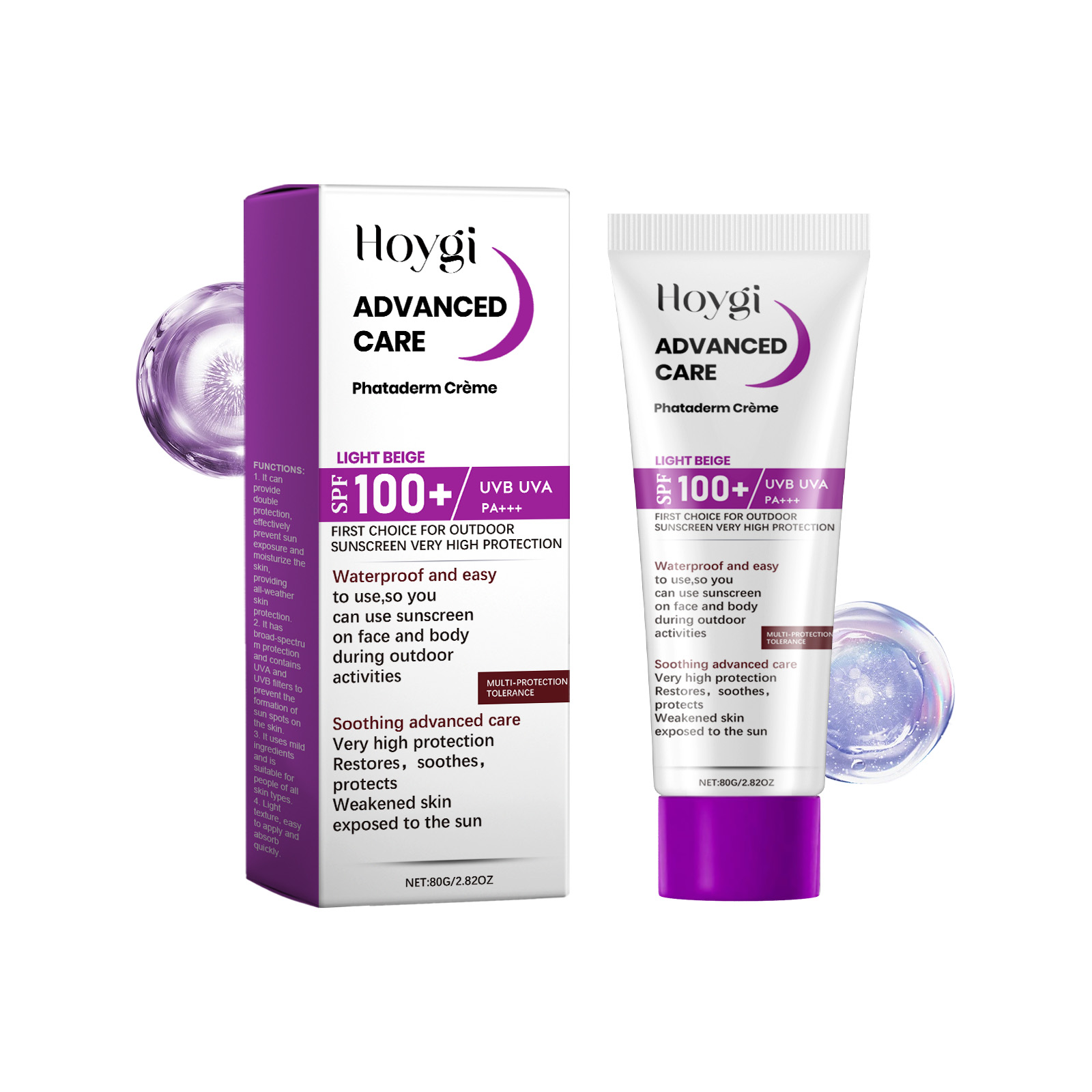 Spf100+ Face Cream for Sunburn - Uv Whitening Kit recension och pris