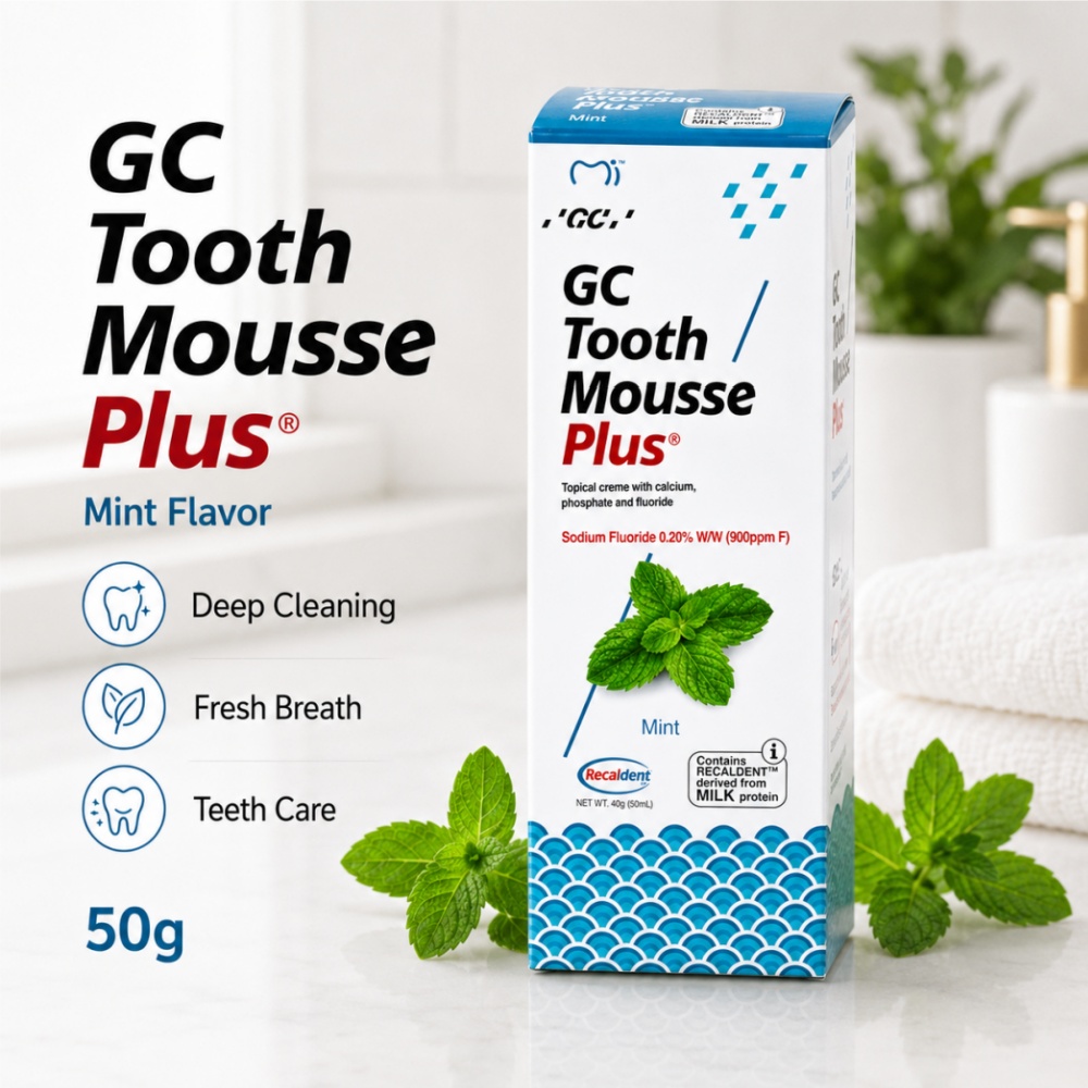 GCTooth Mousse Plus Mint Straw - Teeth Whitening Foam recension och pris
