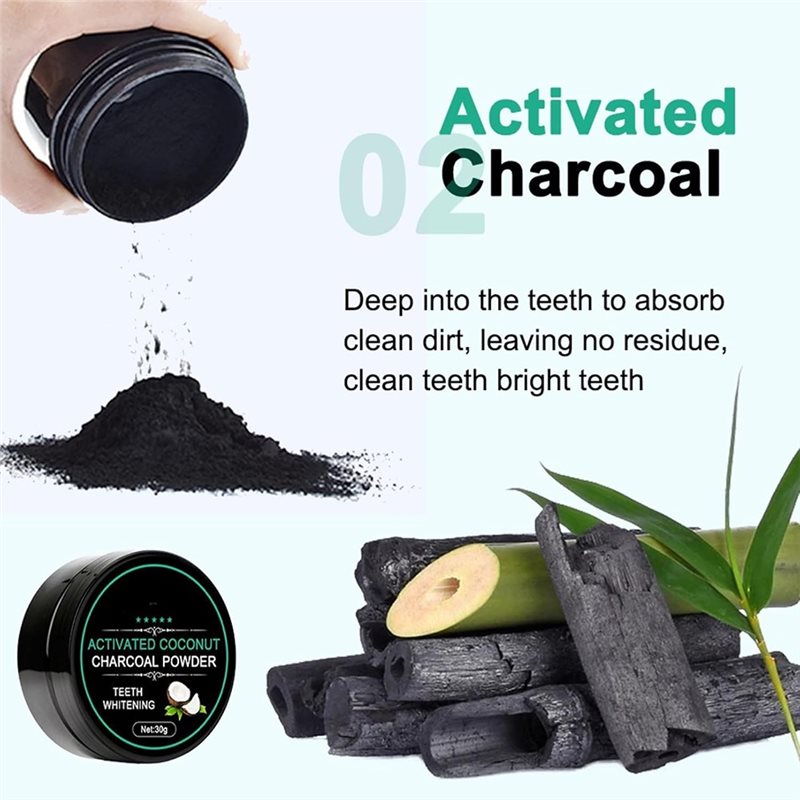 【CONSUMERS' FAVORITE】Teeth Whi - Teeth Whitening Activated Organic Charcoal recension och pris