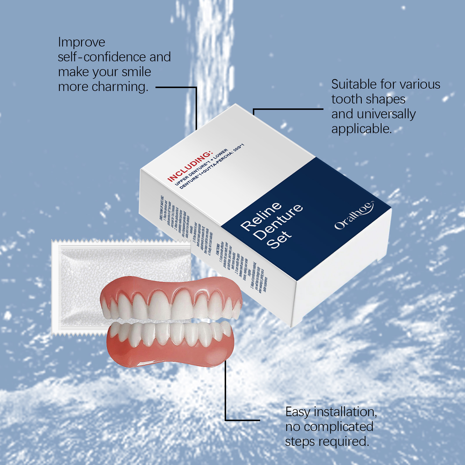False Teeth Dentures Temporary - Teeth Whitening Veneers recension och pris