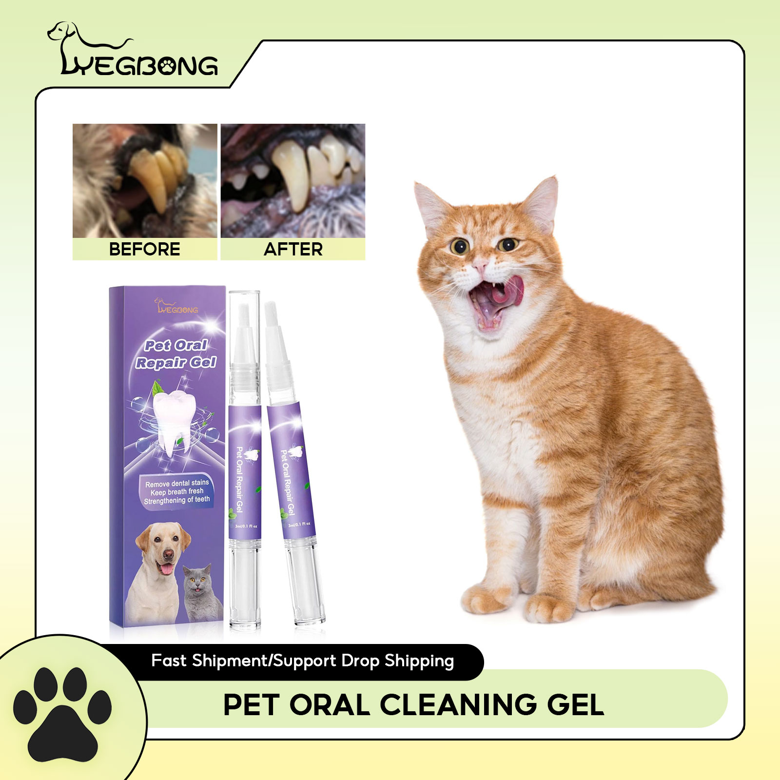 Pet Oral Repair Gel Puppy Tart - Teeth Whitening Vape recension och pris