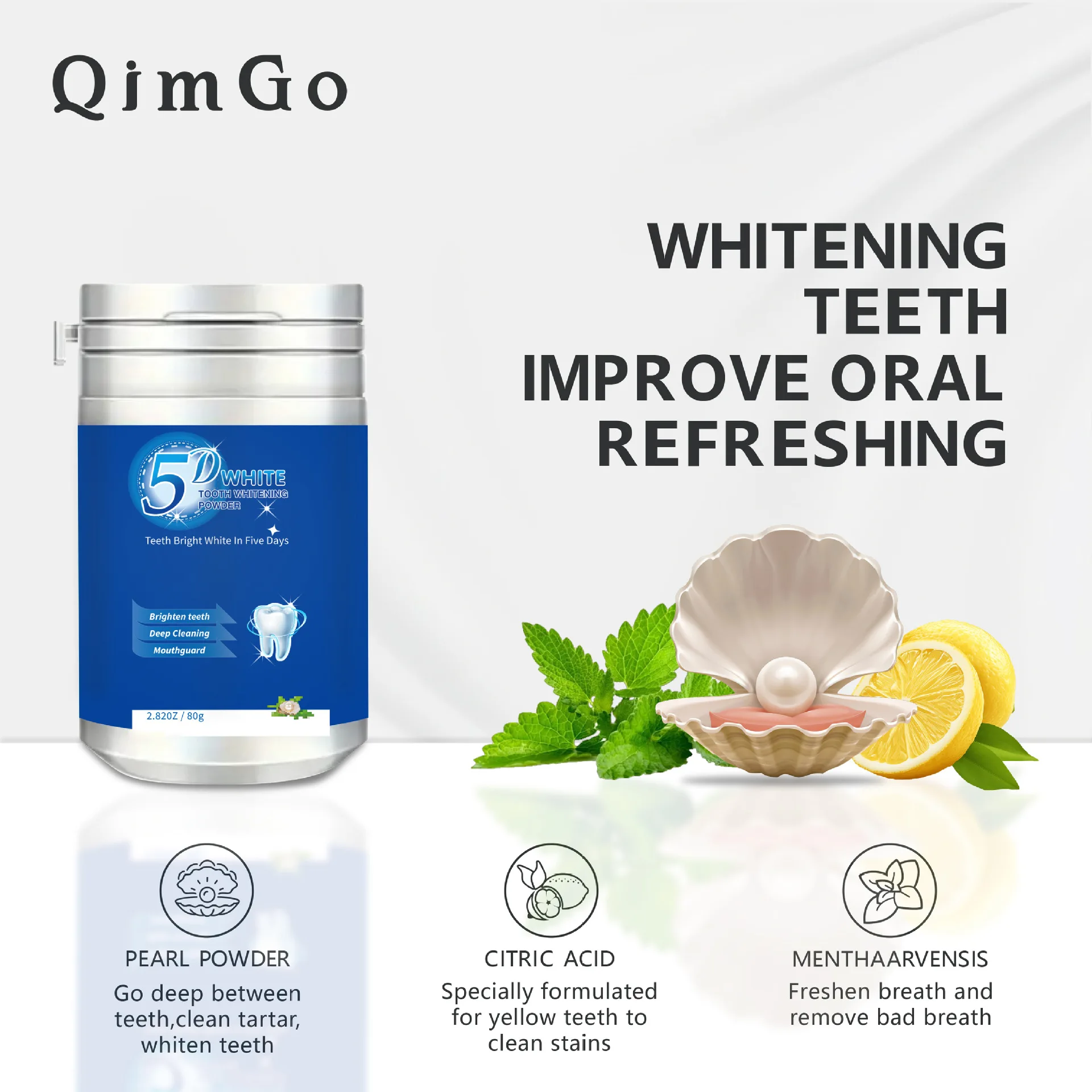 5D 80g Blue Enzyme Teeth White - Teeth Whitening Enzymes recension och pris