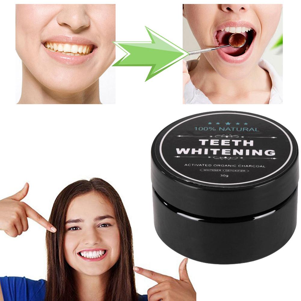 30g Natural Teeth Whitening Po - Teeth Whitening Activated Organic Charcoal recension och pris