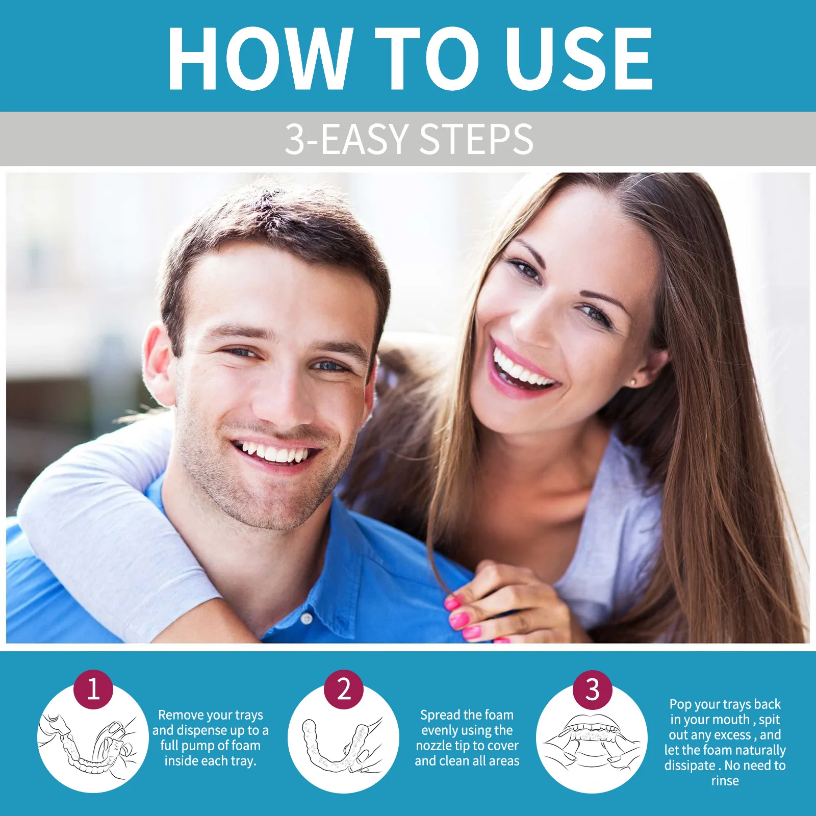 Aligner Denture Cleaner Foam D - Teeth Whitening Foam recension och pris