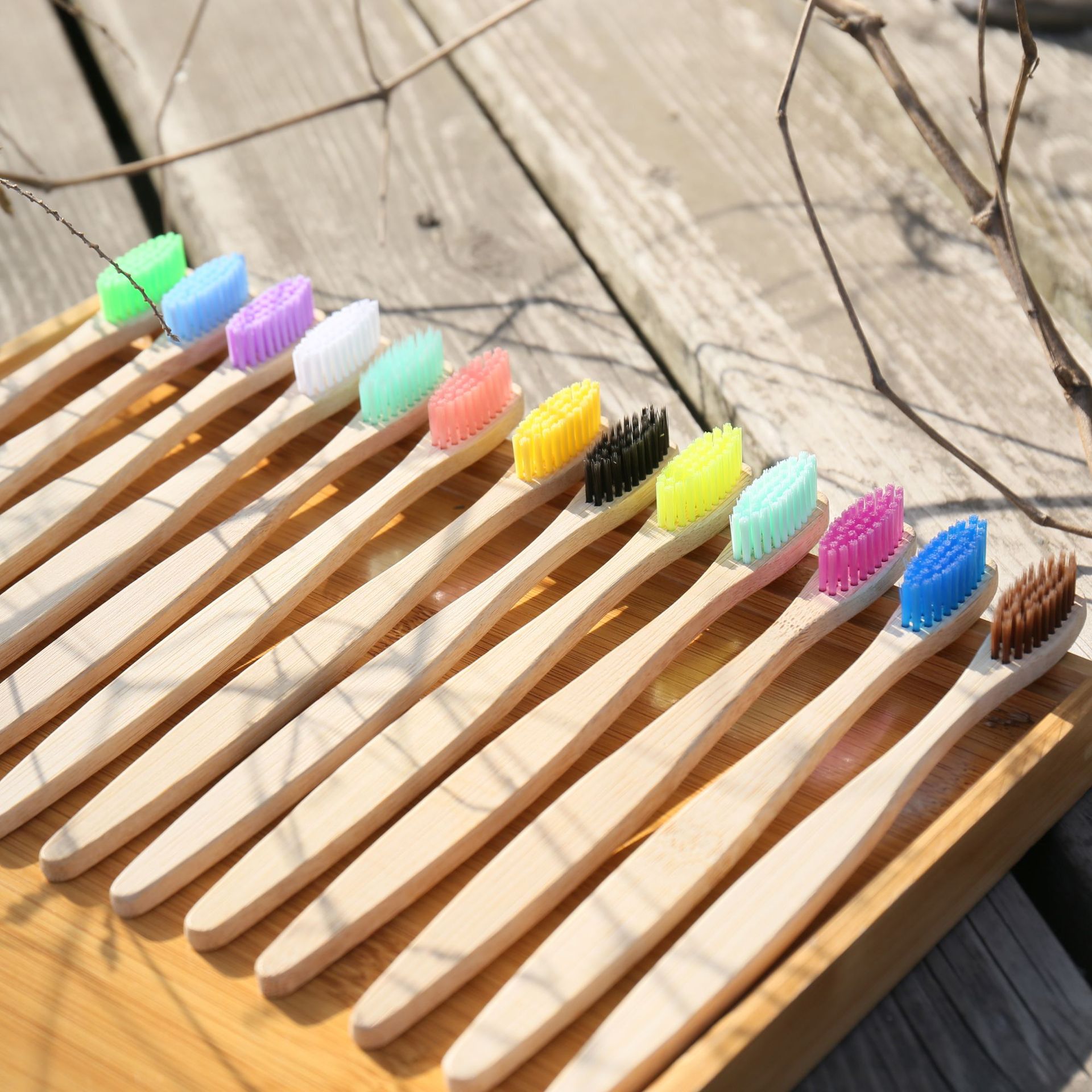 100PCS Colorful Natural Bamboo - Teeth Whitening With Laser recension och pris