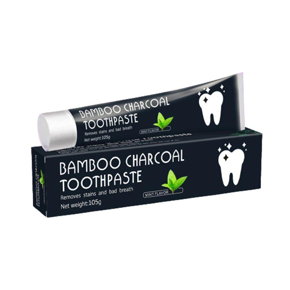 Bamboo Charcoal Toothpaste Whi - Teeth Whitening Activated Organic Charcoal recension och pris