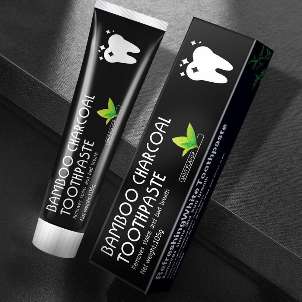 Bamboo Charcoal Toothpaste Whi - Teeth Whitening Activated Organic Charcoal recension och pris