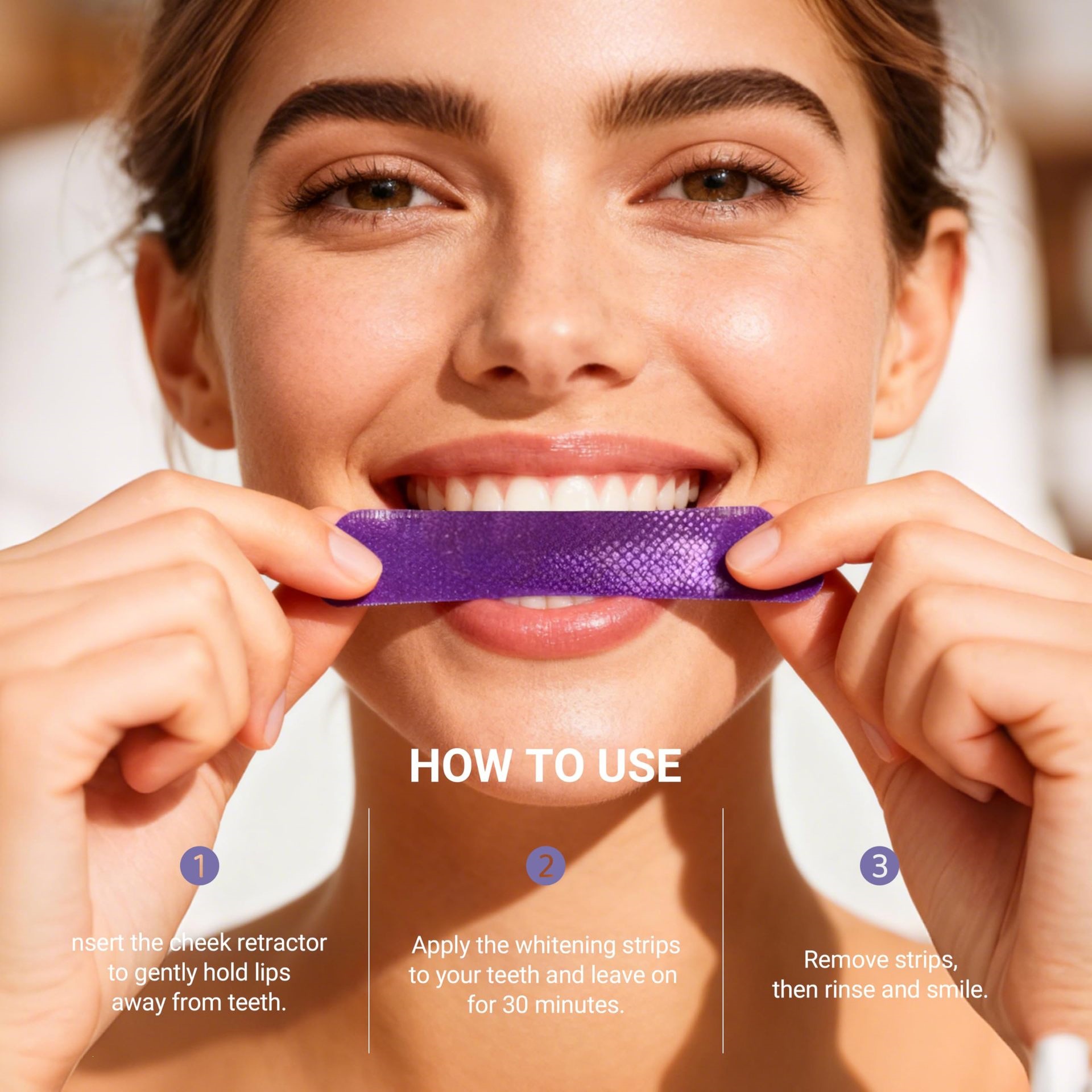Purple Teeth Whitening Strips  - Teeth Whitening Effective recension och pris