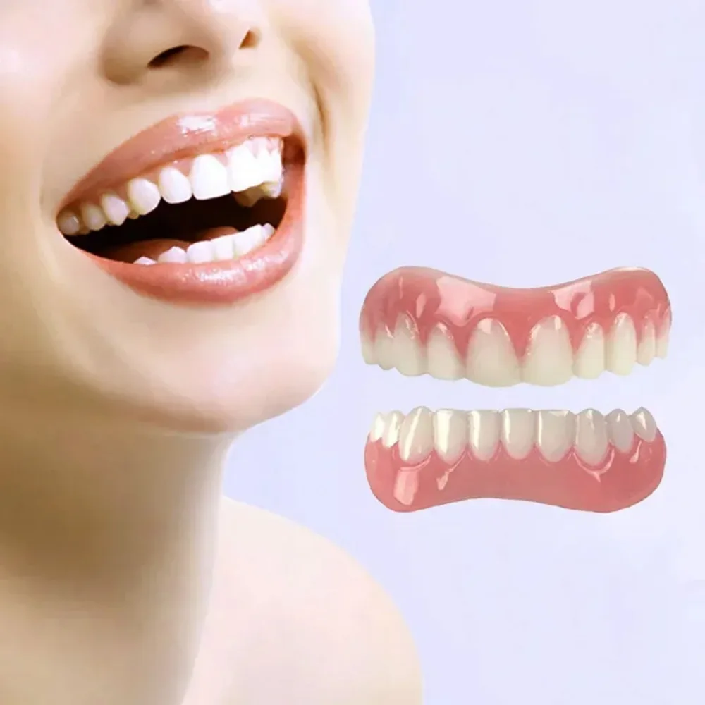 AG---4 Sets Silicone Fake Teet - Teeth Whitening Mask recension och pris