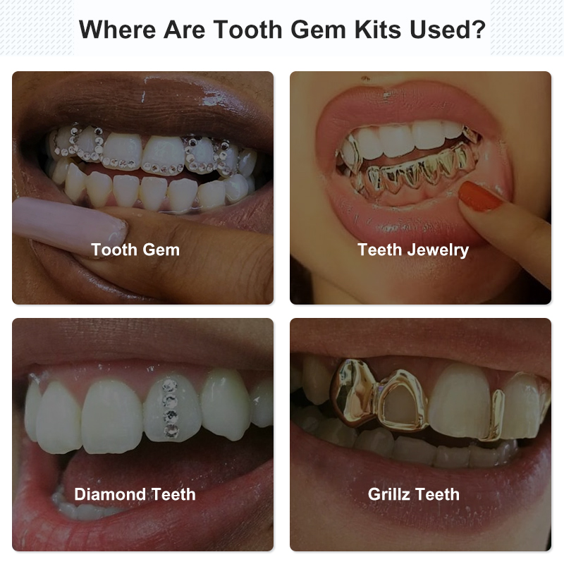 Tooth Gem Set Glue Kit with UV - Uv Whitening Kit recension och pris