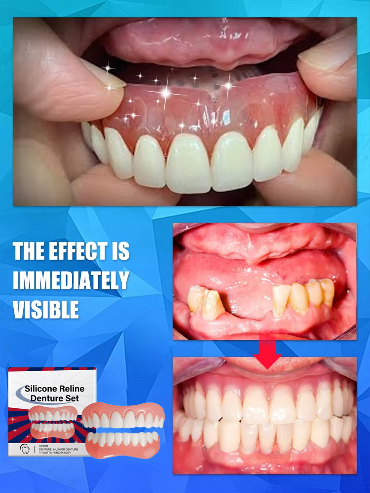 False Teeth Silicone Upper Low - Teeth Whitening Veneers recension och pris