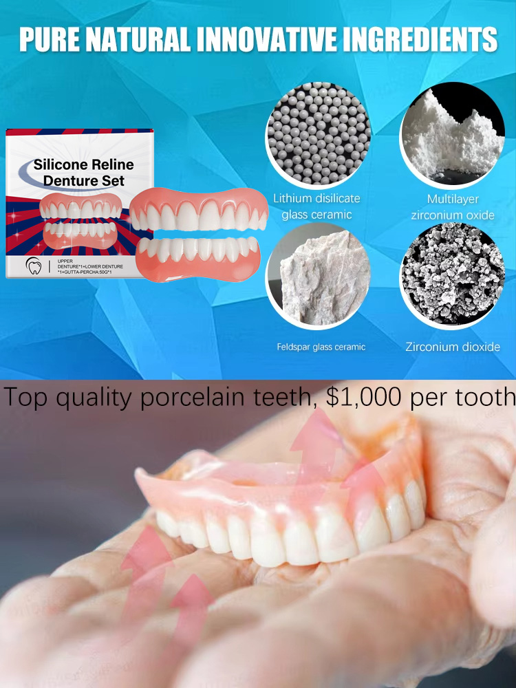 False Teeth Silicone Upper Low - Teeth Whitening Veneers recension och pris