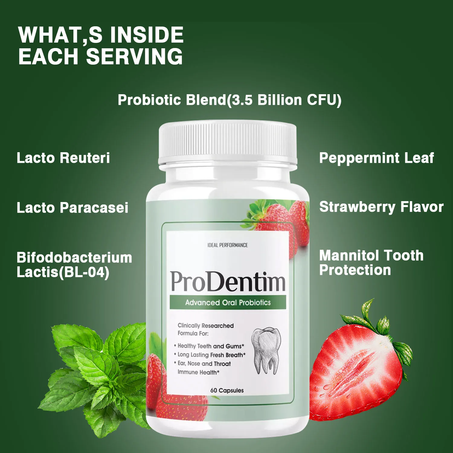 Advanced Oral Probiotics - Fre - Teeth Whitening Enzymes recension och pris