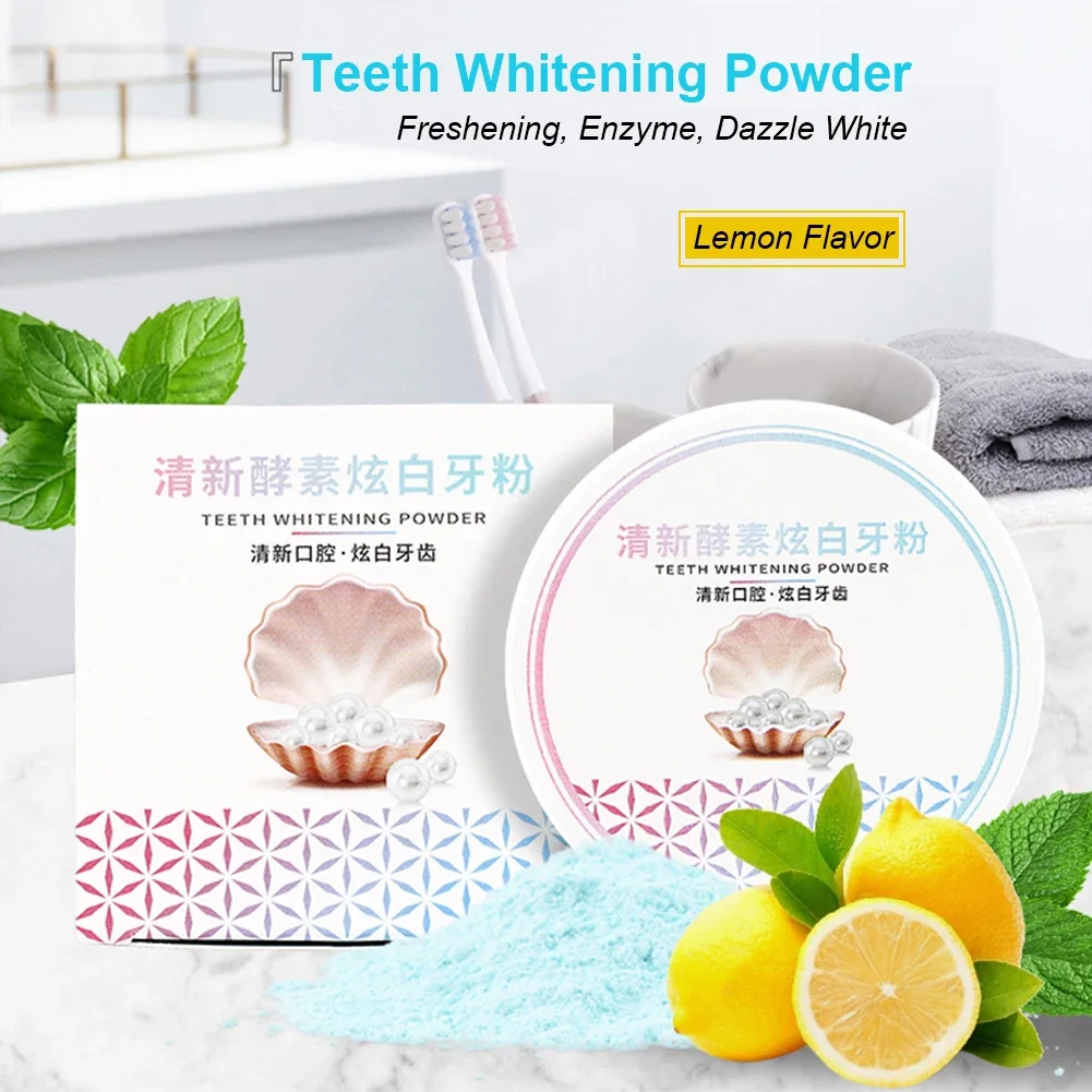 2 Types Teeth Whitening Powder - Teeth Whitening Enzymes recension och pris
