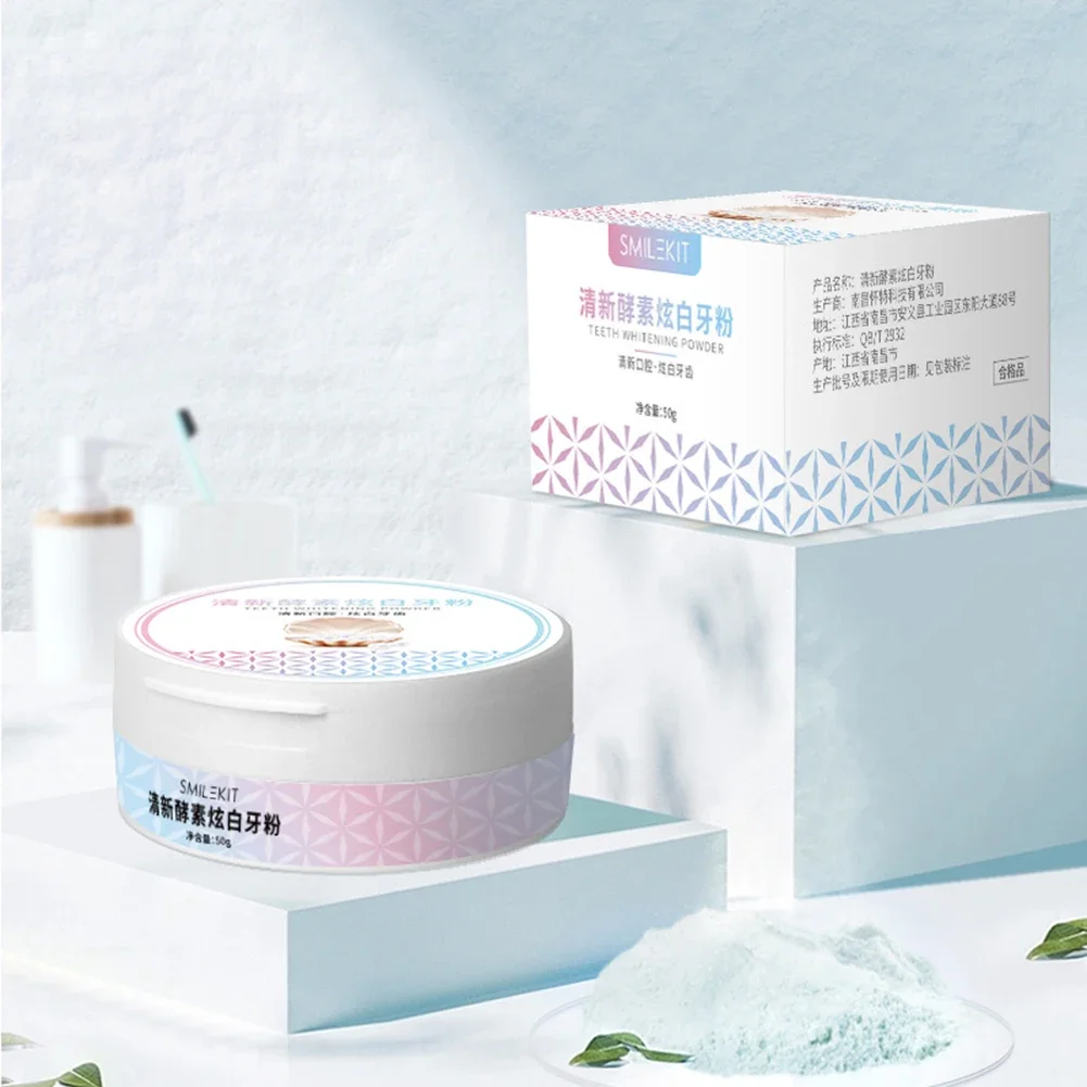 2 Types Teeth Whitening Powder - Teeth Whitening Enzymes recension och pris
