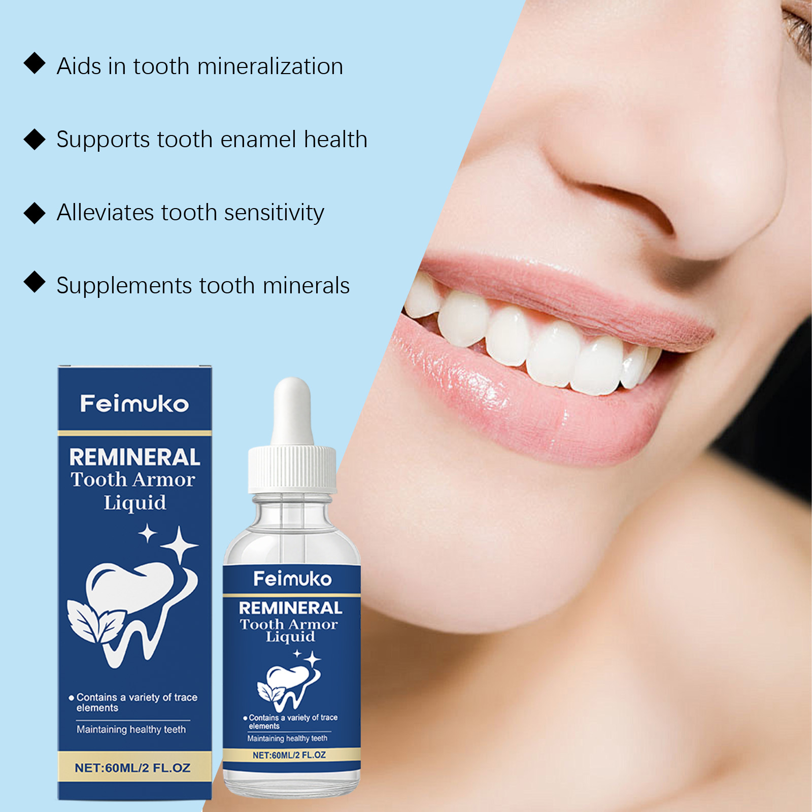 Tooth Care Liquid Hydroxyapati - Teeth Whitening Effective recension och pris