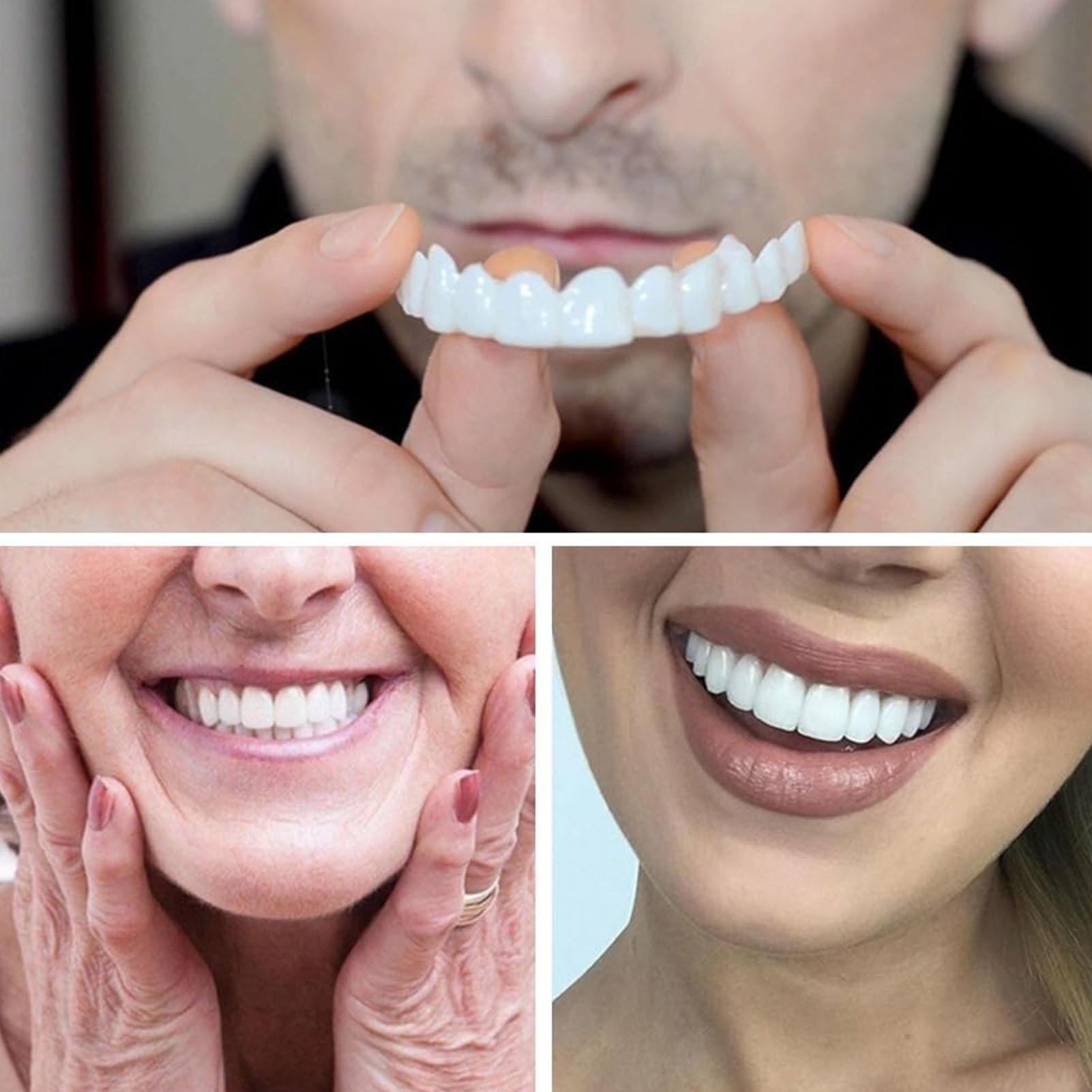2pcs Men Women Temporary Teeth - Teeth Whitening Veneers recension och pris