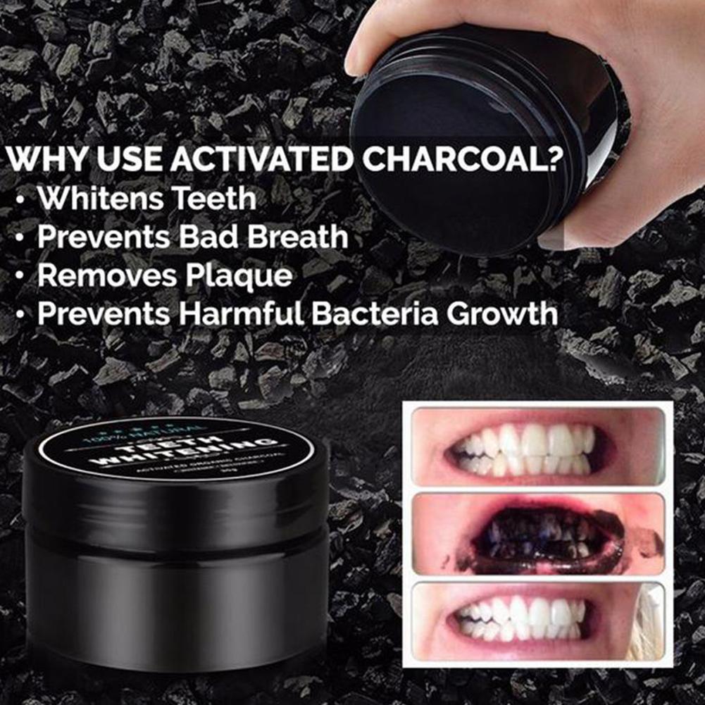 Teeth Whitening Powder Natural - Teeth Whitening Activated Organic Charcoal recension och pris