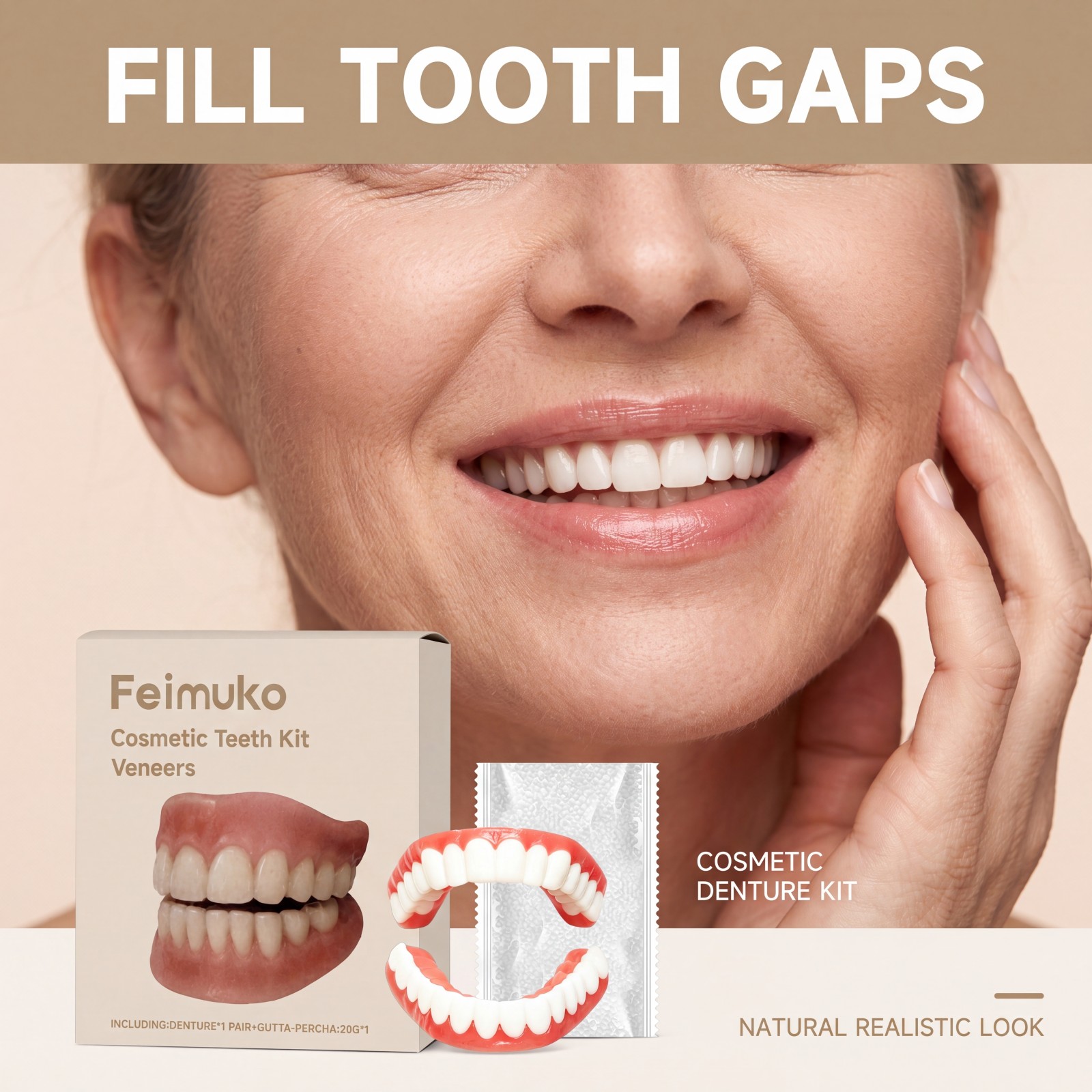 Cosmetic Teeth Veneers Kit Den - Teeth Whitening Veneers recension och pris