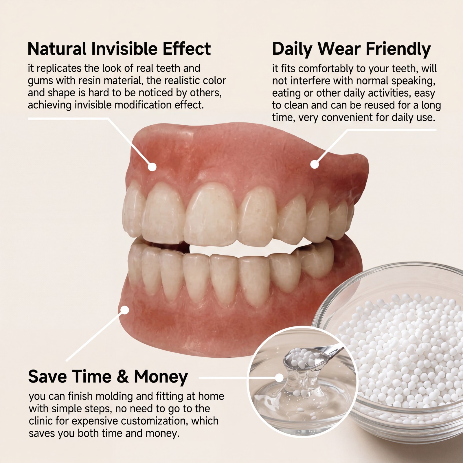 Cosmetic Teeth Veneers Kit Den - Teeth Whitening Veneers recension och pris