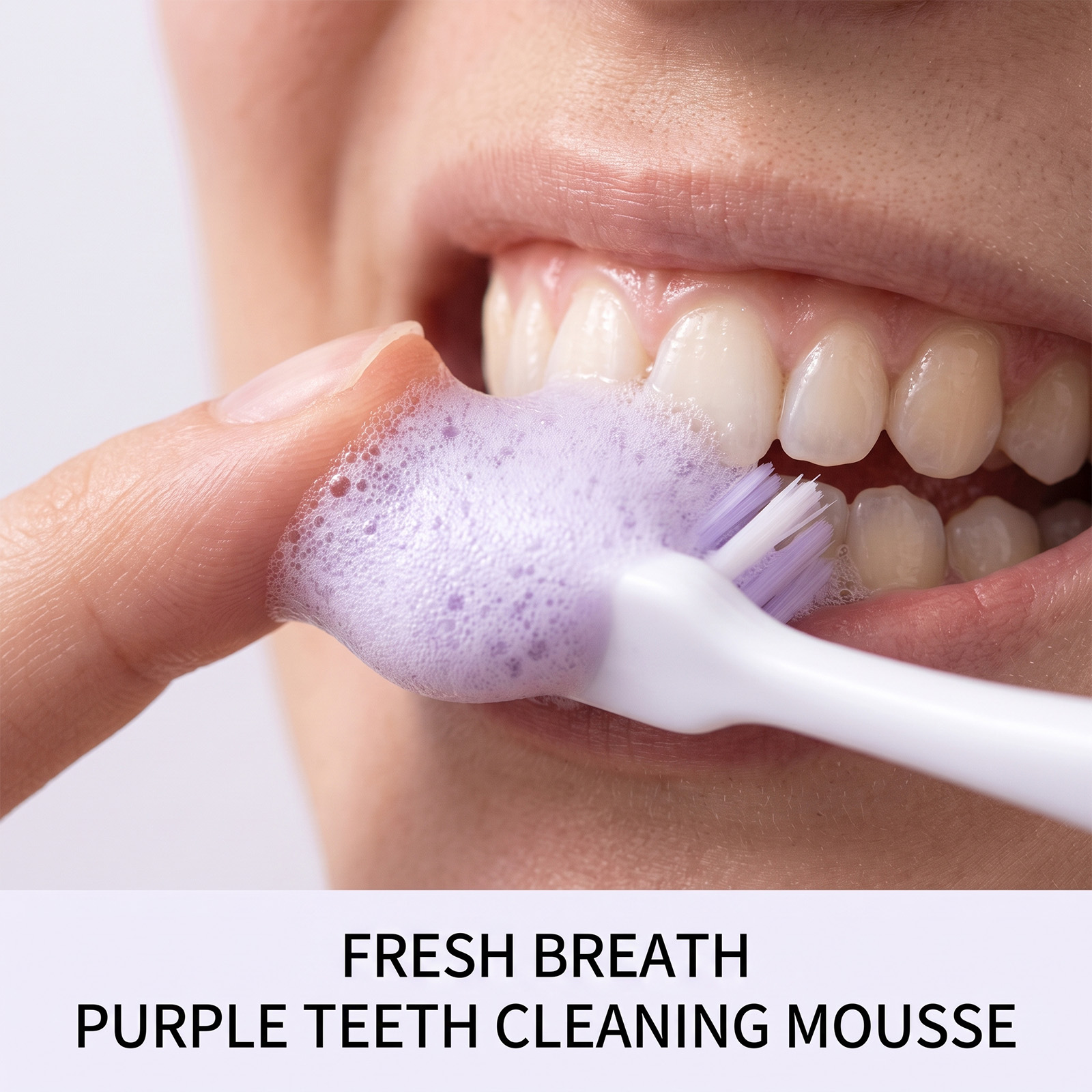Purple Toothpaste Mousse Foam  - Teeth Whitening Foam recension och pris