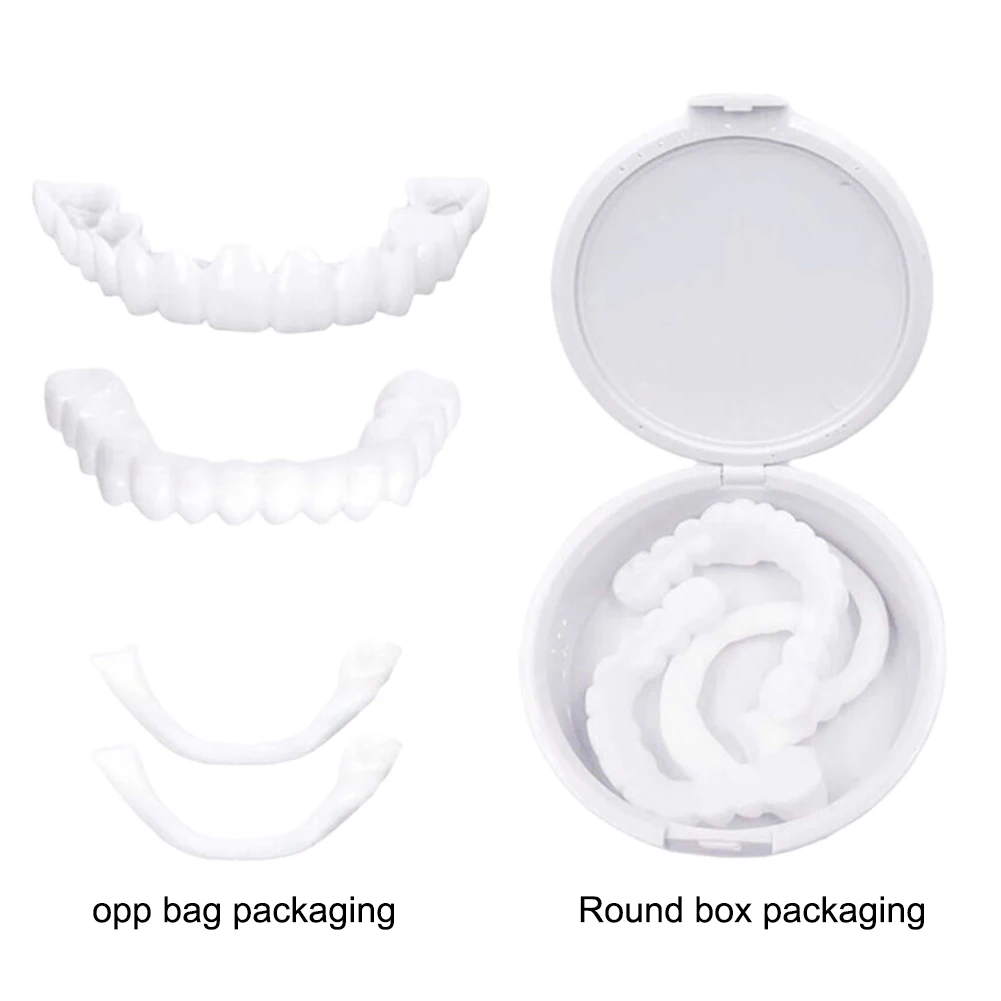 2 Pairs Dentures Teeth Denture - Teeth Whitening Mask recension och pris