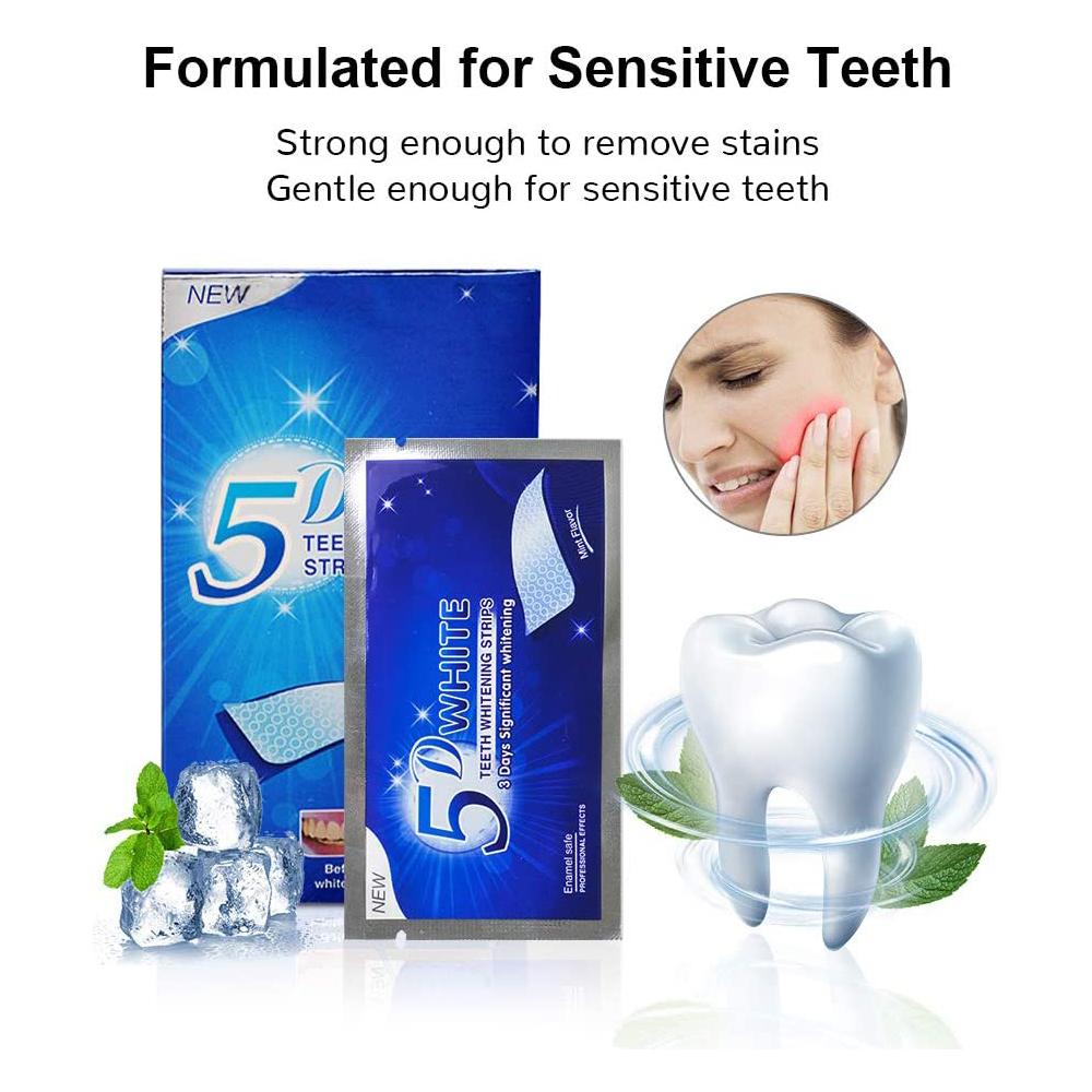 5D White Teeth Whitening Strip - Teeth Whitening Diy recension och pris